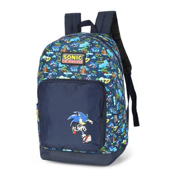 Mochila-Azul-Kids-Sonic-Bolso-Frontal-|-Luxcel-Tamanho--UN---Cor--AZUL-0